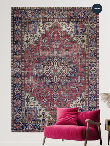 Vintage rug Rengin Vera